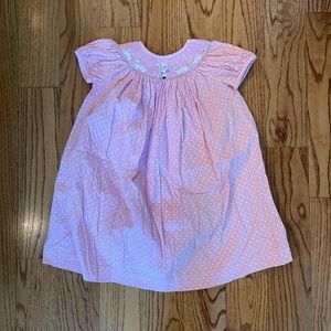 Girls’ smocked corduroy dress